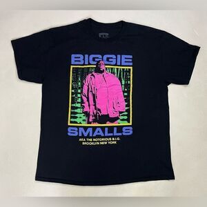 The Notorious BIG Biggie Smalls Graphic T-shirt Men XL Black Short Sleeve Music
